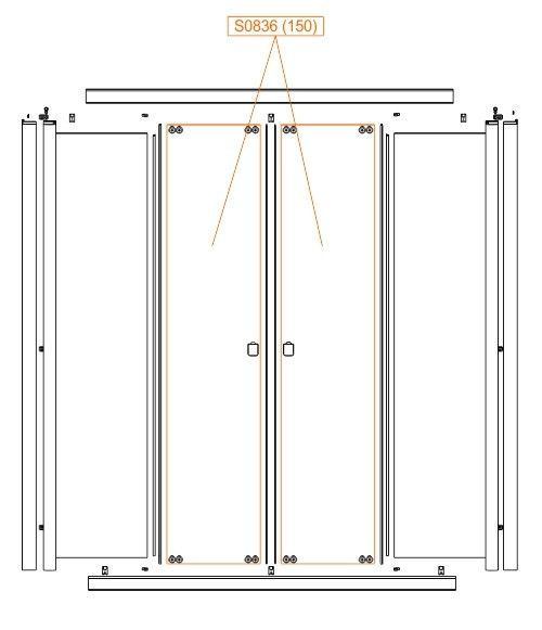 Szyba do VERO D4/VE-150-S szkło hartowane SANPLAST | 660S0836