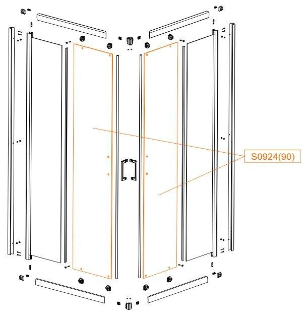 Szyba szkło hartowane SANPLAST | 660S09240022000