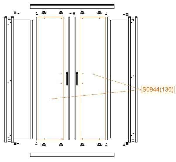 Szyba drzwiowa szkło hartowane SANPLAST | 660S09440040100