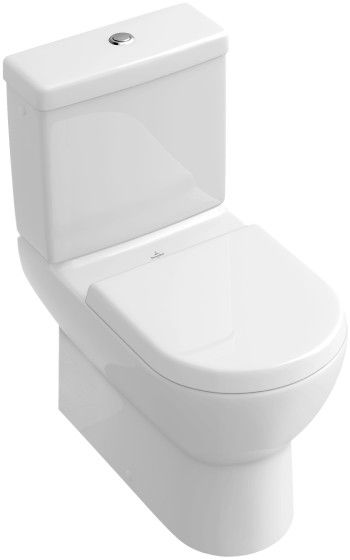 SUBWAY spłuczka WC dopływ z boku albo z tyłu 370 x 185 mm Weiss Alpin mechanizm spłukujący z przyciskiem DualFlush chrom 