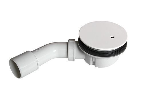 Sanplast syfon brodzikowy z białą klapką i kolankiem fi. 90 mm, wysokość 65 mm biały EW przepustowość: około 32 l/min