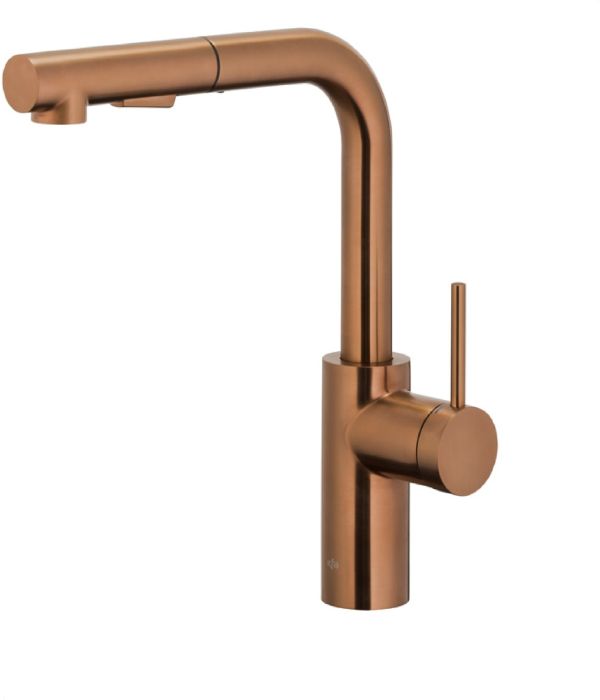 Bateria kuchenna 1-otworowy stojąca ARMATURA KRAKÓW DUERO BASIC brushed rose gold | 662311034