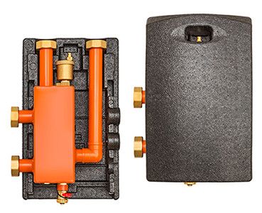 Sprzęgło hydrauliczne z funkcją usuwania powietrza i odmulnikiem do grup pompowych MeiFlow M AALBERTS HFC bez separatora magnetycznego 1 1/2" GW x 1 1/2" GZ | M663941