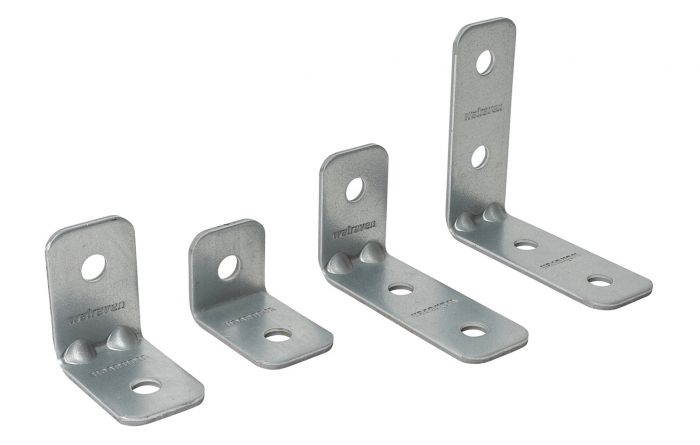 Kątownik montażowy 90º długi / długi stalowy do połączeń konstrukcyjnych szyn montażowych Strut BIS Strut 110x110 mm