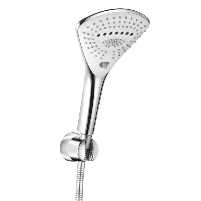 Zestaw wannowo-natryskowy KLUDI FIZZ 3S chrom zawiera: rączkę natrysku, wąż SUPARAFLEX SILVER 1250 mm i ścienny uchwyt  | 677500500
