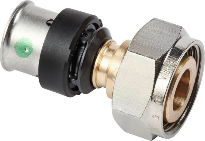 Dwuzłączka z SC‑Contur z brązu przyłącze zaprasowywane 16 mm x M22 Smartpress 6783 gwint metryczny