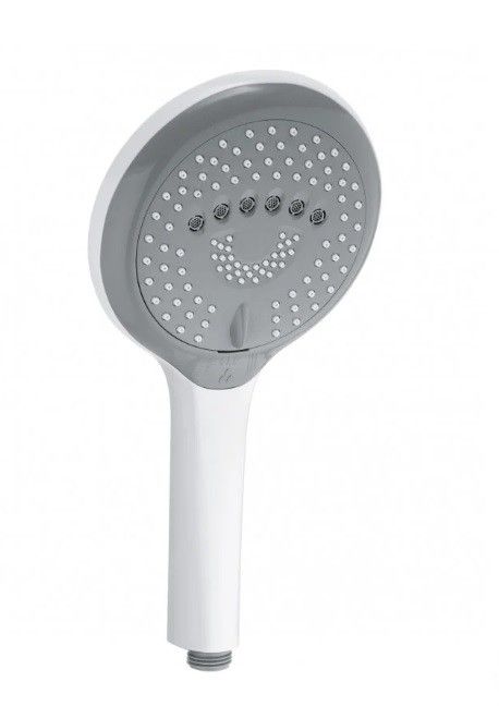 Rączka natrysku 3-funkcyjna KLUDI FRESHLINE 3S przyłącze G 1/2, fi.140 mm biała | 679004300