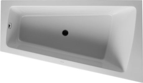 Wanna akryl sanitarny DURAVIT Paiova 1700 1000 x 460 mm biały alpin z 1 ukośnym oparciem | 700265000000000
