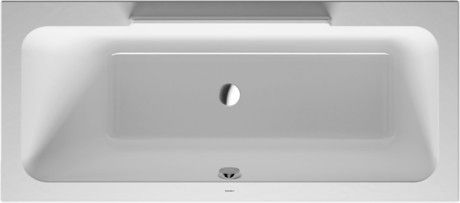 Wanna akryl sanitarny prostokątny DURAVIT DuraStyle 1700 750 x 460 mm biały alpin z 1 ukośnym oparciem | 700296000000000