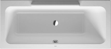Wanna akryl sanitarny prostokątny DURAVIT DuraStyle 1700 750 x 460 mm biały alpin z 1 ukośnym oparciem | 700297000000000