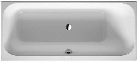 Wanna akryl sanitarny prostokątny DURAVIT Happy D.2 1700 700 x 460 mm biały alpin z 1 ukośnym oparciem | 700310000000000