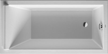 Wanna akryl sanitarny prostokątny DURAVIT Starck 1500 750 x 460 mm biały alpin z 1 ukośnym oparciem | 700332000000000