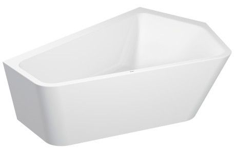 Wanna akryl sanitarny pięciokątny narożna DURAVIT Paiova 1900 1400 x 580 mm biały alpin z 2 różnymi ukośnymi oparciami | 700397000000000