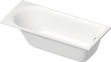 Wanna DuraSolid prostokątny wolnostojąca DURAVIT D-NEO 1600 750 x 600 mm biały alpin z 2 oparciami ukośnymi z bezszwową obudową i nóżkami, ze specjalnym zestawem przelewowo-odpływowym | 700477000000000