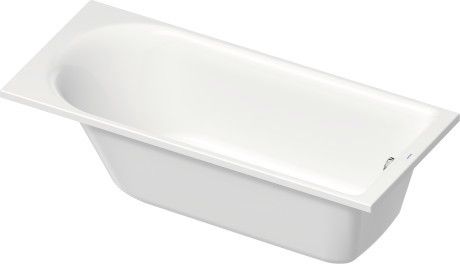 Wanna akryl sanitarny prostokątny DURAVIT D-NEO 1700 748 x 485 mm biały alpin z 1 ukośnym oparciem | 700479000000000