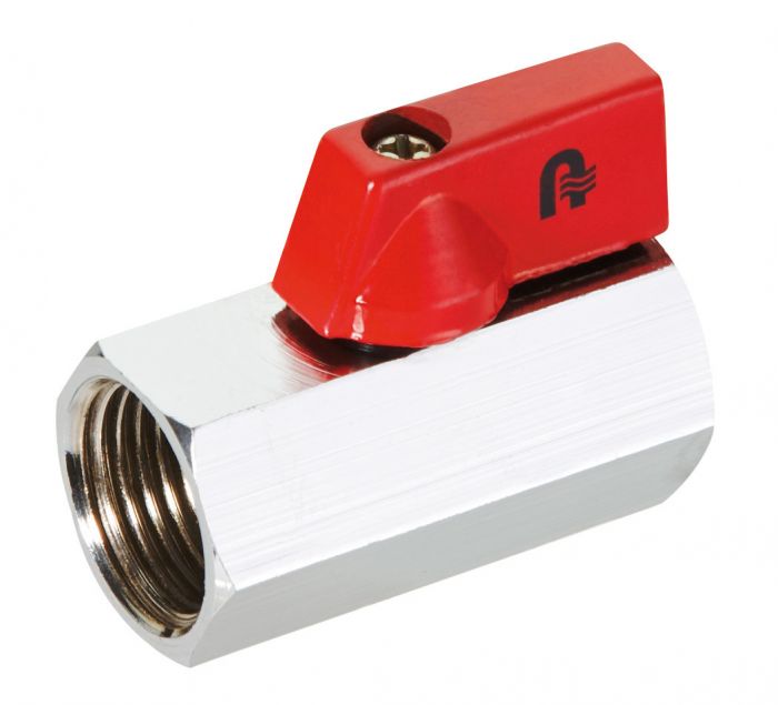 Zawór wodny kulowy mini z dźwignią 1/2" GW x GW PN 10