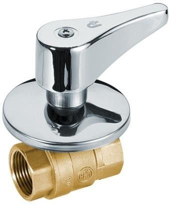 Zawór wodny kulowy przepływowy nakrętno-nakrętny 1/2" PN 25