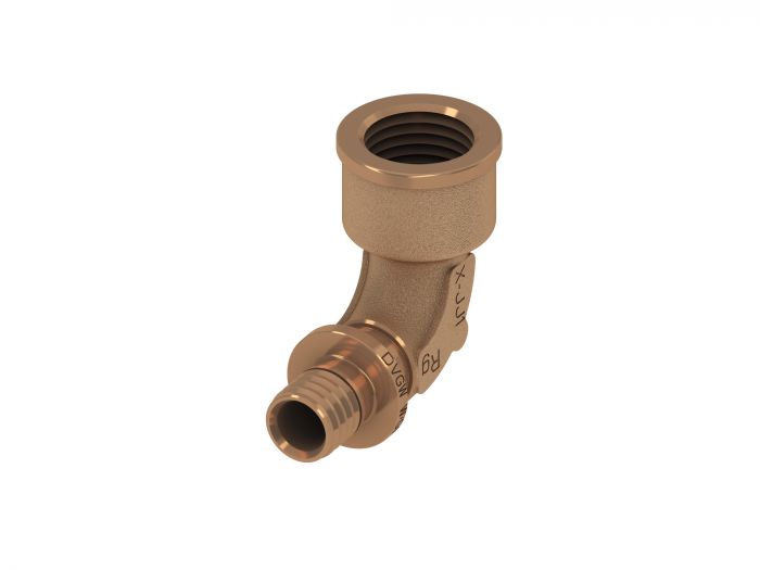 Mufa z brązu przejściowa kątowy 90° TECEflex 40 mm x 1 1/2" GW