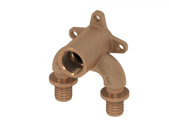 Kolano z brązu naścienne typu "U" zaciskane TECEflex 20 (18) mm x 1/2" GW