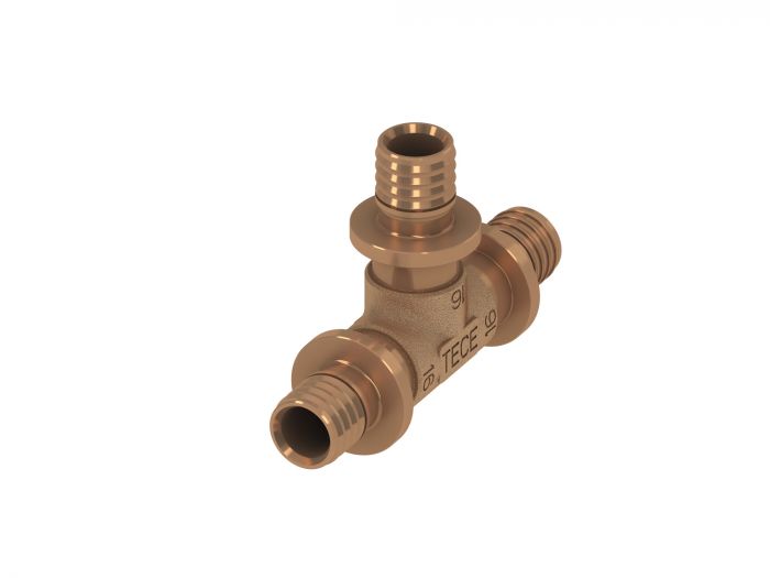 Trójnik z brązu 90° zaciskany TECEflex 50 mm