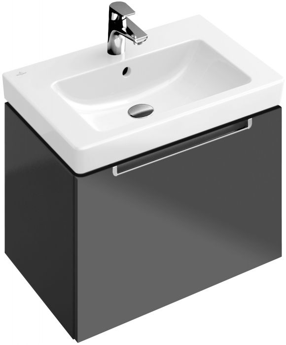 Umywalka VILLEROY & BOCH Subway 2.0 meblowa z otworem z przelewem 3 otwory (1 środkowy wybity) 600 x 470 x 150 mm weiss alpin | 7113F001