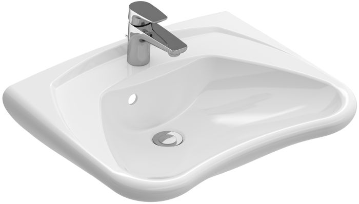 Umywalka ceramiczna VILLEROY & BOCH O.novo Vita ścienna prostokątny 600 x 490 mm weiss alpin | 71196001