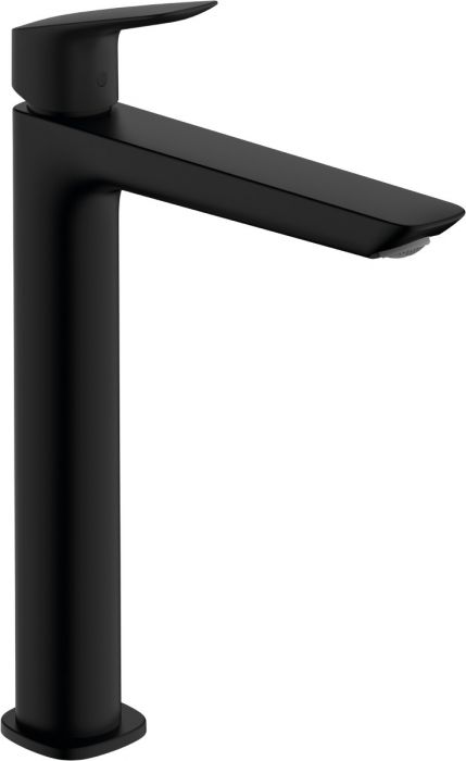 Bateria umywalkowa stojąca HANSGROHE Logis 240 Fine 1-uchwytowa 1-otworowa nadaje się do przepływowych podgrzewaczy wody czarna mat | 71258670