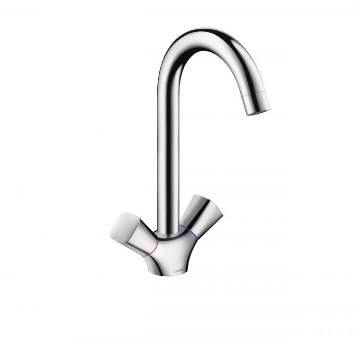 Bateria kuchenna stojąca  HANSGROHE Logis 220 2-uchwytowa 1-otworowa chrom  | 71280000