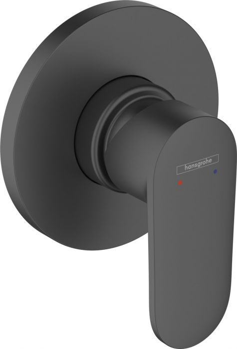Bateria prysznicowa podtynkowa do 1 odbiornika HANSGROHE Vernis Blend 1-uchwytowa 1-otworowa czarna matowa  | 71649670