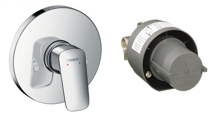 Bateria prysznicowa podtynkowa HANSGROHE Logis 1-uchwytowa chrom | 71666000