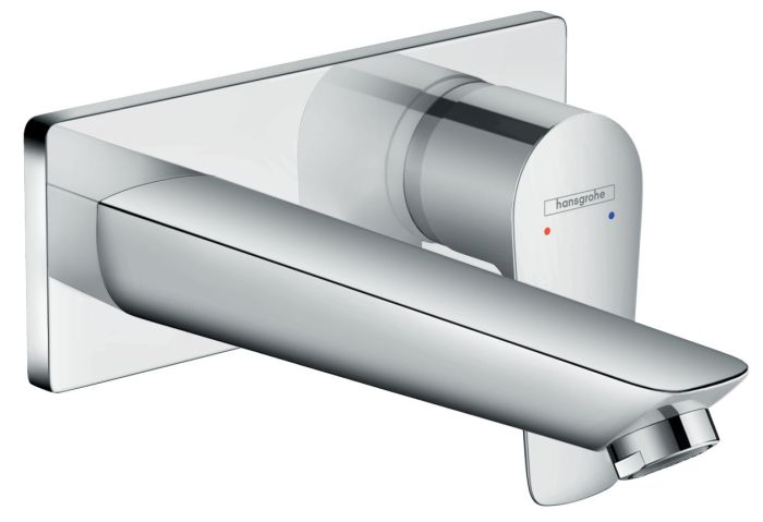 Bateria umywalkowa montaż ścienny HANSGROHE Talis E 1-uchwytowa 2-otworowa szczotkowany czarny chrom | 71734340