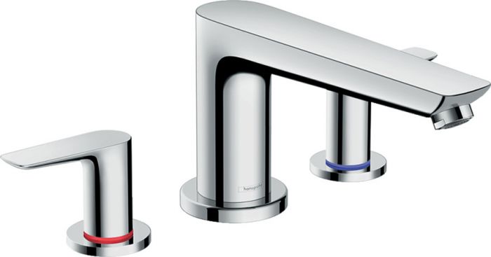 Bateria wannowa montaż na brzegu wanny HANSGROHE Talis E 2-uchwytowa 3-otworowa chrom | 71747000