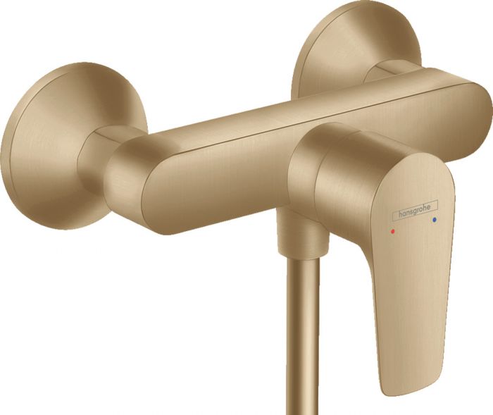 Bateria prysznicowa ścienna HANSGROHE Talis E 1-uchwytowa 2-otworowa brąz szczotkowany | 71760140