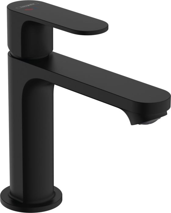 Bateria umywalkowa jednouchwytowa HANSGROHE REBRIS S czarny matowy bez kompletu odpływowego  | 72520670