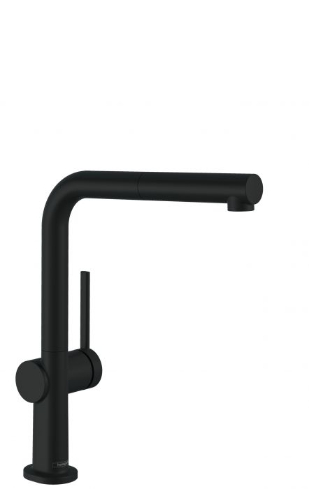 Bateria zlewozmywakowa stojąca 1-strumieniowa HANSGROHE Talis M54 1-uchwytowa 1-otworowa czarna matowa  | 72809670