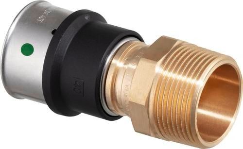 Złączka przejściowa z SC‑Contur z brązu przyłącze zaprasowywane GZ 25 mm x 3/4" Smartpress 6711 z wielokątem #2