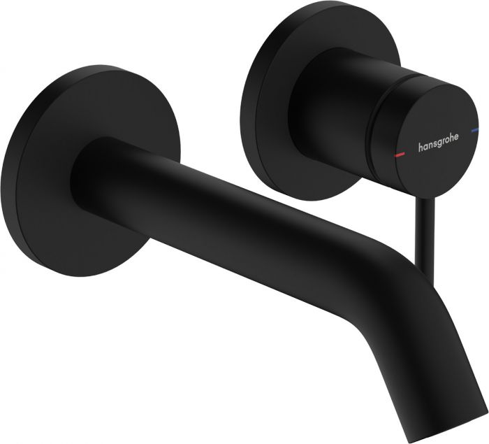 Bateria umywalkowa podtynkowa HANSGROHE TECTURIS S 1-uchwytowa 2-otworowa czarna mat | 73350670