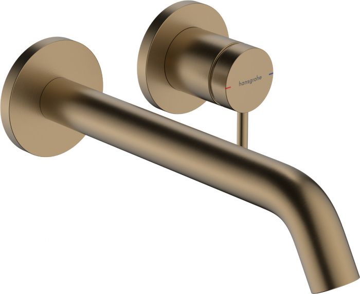 Bateria umywalkowa podtynkowa HANSGROHE TECTURIS S 1-uchwytowa 2-otworowa brąz szczotkowany | 73351140