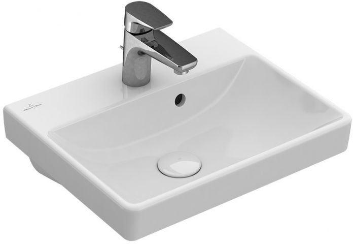 Umywalka VILLEROY & BOCH Avento wisząca z otworem z przelewem 450 x 370 mm weiss alpin | 73584501