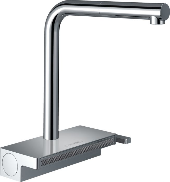 Bateria zlewozmywakowa stojąca 2jet HANSGROHE Aquno Select M81 1-uchwytowa 1-otworowa chrom z wyciąganą wylewką | 73836000