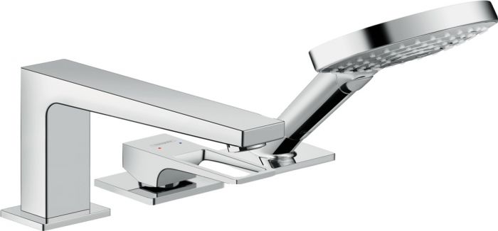 Bateria wannowa na brzegu wanny HANSGROHE Metropol 1-uchwytowa 3-otworowa chrom | 74551000