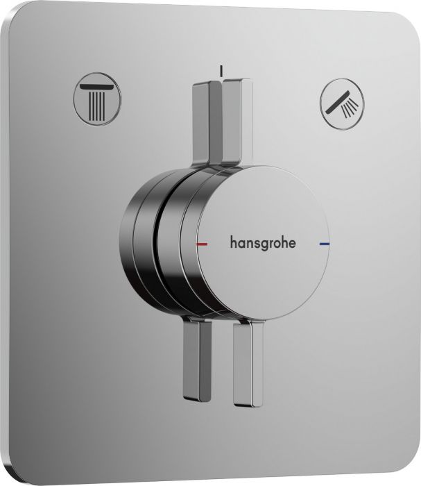Element natynkowy typ przyłącza: zestaw podstawowy iBox universal 2 nr art. 01500180 HANSGROHE DuoTurn Q chrom | 75414000