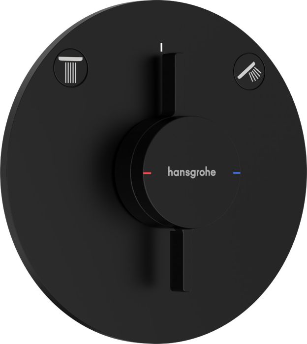 Bateria podtynkowa HANSGROHE DuoTurn S czarny matowy  | 75418670