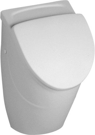 Pisuar ceramiczny z powłoką CeramicPlus VILLEROY & BOCH O.novo Compact z celem w komplecie: 1 x zestaw mocujący 29 x 24.5 x 49.5 cm weiss alpin | 755706R1