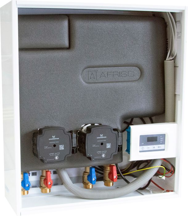Zestaw mieszający AFRISO PrimoBox AHB 620 w szafce 2 pompy Grundfos UPM3 Auto | 7662000