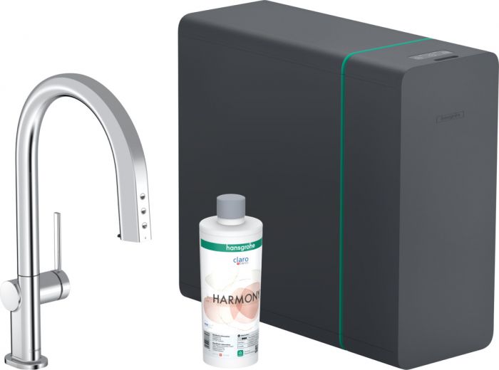 Zestaw startowy 1jet, sBox HANSGROHE Aqittura M91 SodaSystem chrom | 76836000
