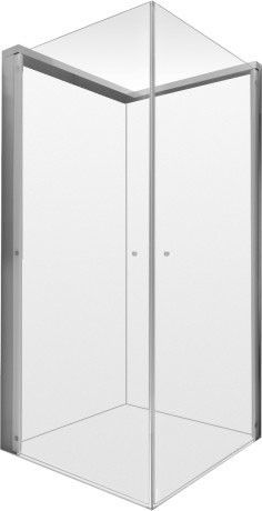 Kabina kwadratowy DURAVIT OpenSpace strona lewa 885 x 2050 mm biały alpin szklana przezroczyste i lustrzane bez powłoki | 770002000100000