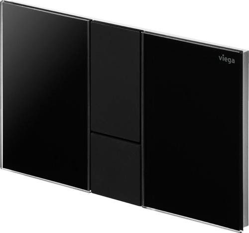 Przycisk uruchamiający VIEGA Visign for Style 24 8614.1 do WC Prevista tworzywo sztuczne czarny błyszczący/czarny mat 220 x 130 x 6 mm | 773311