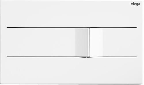 Przycisk uruchamiający VIEGA Visign for More 201 8621.1 stal nierdzewna biały drogowy 220 x 130 x 3 mm | 773502