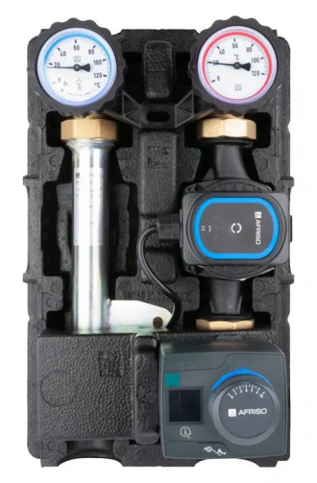 Grupa pompowa AFRISO PrimoTherm K 180-2 AP 3-WM GW DN 25 10 bar pompa AFRISO APH, zawór mieszający ARV Kvs12, regulator ACT 343 ProClick | 7783720